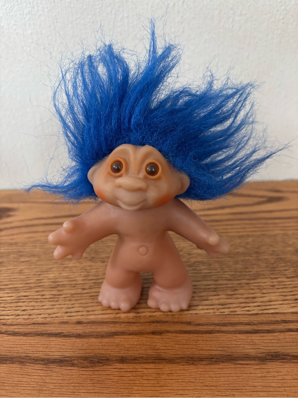 Vintage Dam Troll Doll Blue Hair 1986
